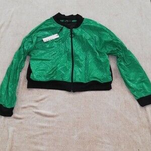 Koral Green Zip Up Jacket with Mesh Details Size Small NWT